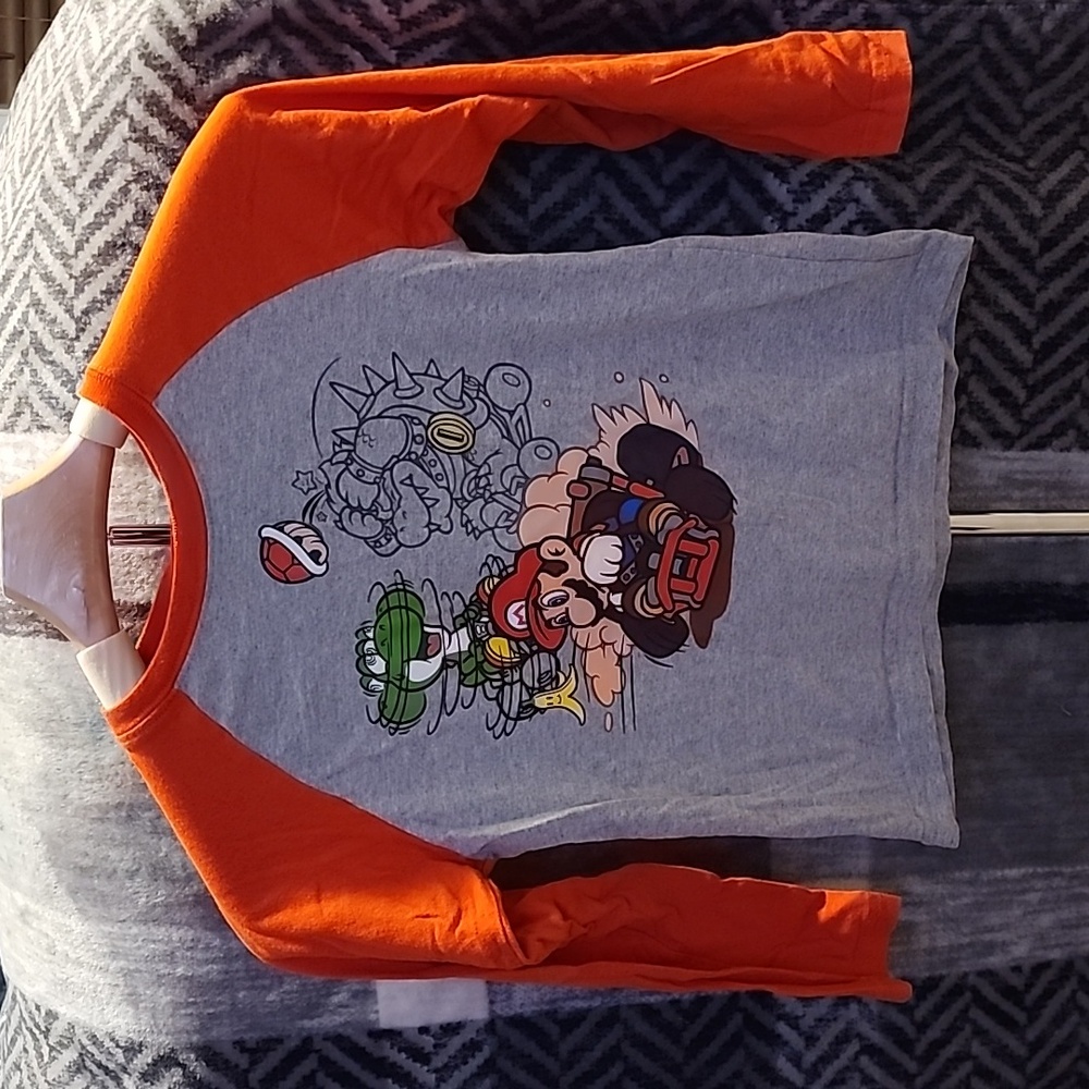 Boys mariokart long sleeved top 5/6
